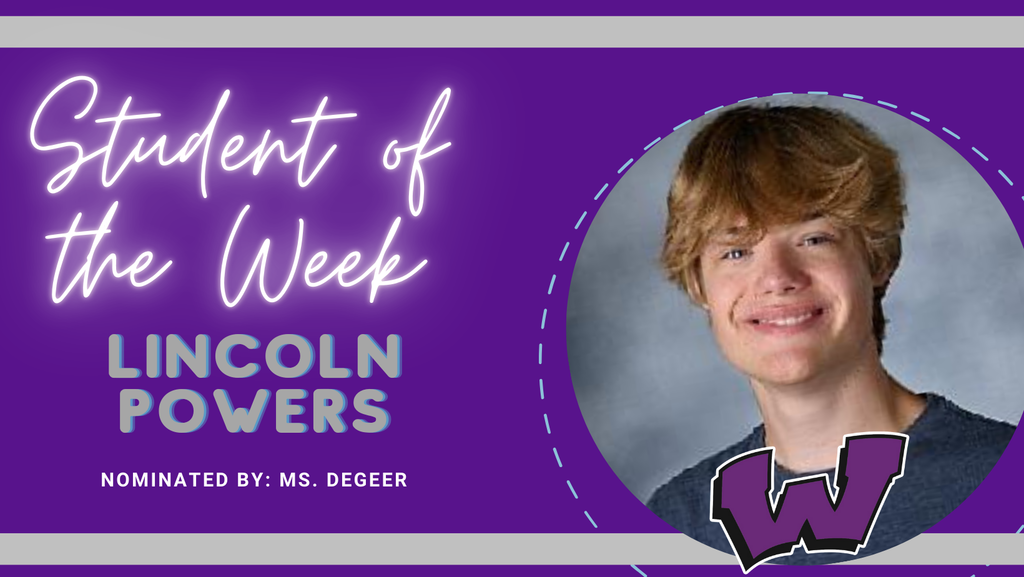 Congratulations to our Students of the Week – Lincoln Powers, Sansrati Swarnkar and Trinity Taylor!
