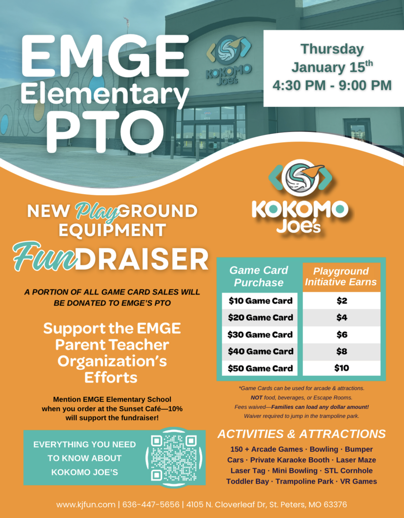 Emge Kokomo Joe's Fundraiser 1/15/26