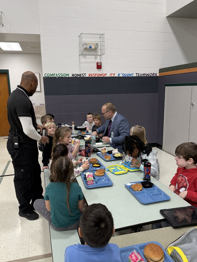 Dr. St Pierre enjoying Mrs. Erica’s fantastic lunch!