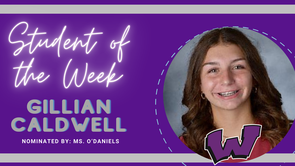 Congratulations to our Students of the Week – Lanie Barton, Gillian Caldwell and Micah Shapiro!