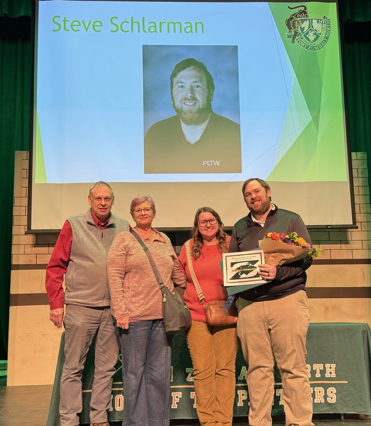 Mr. Schlarman is our educator of the year!