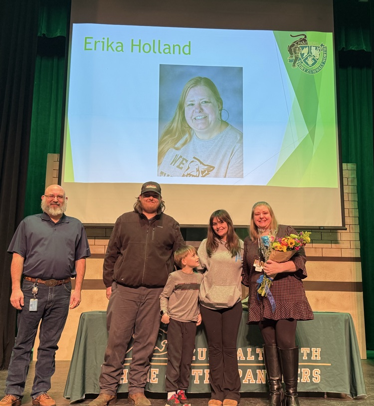 Mrs. Holland is our employee of the year!