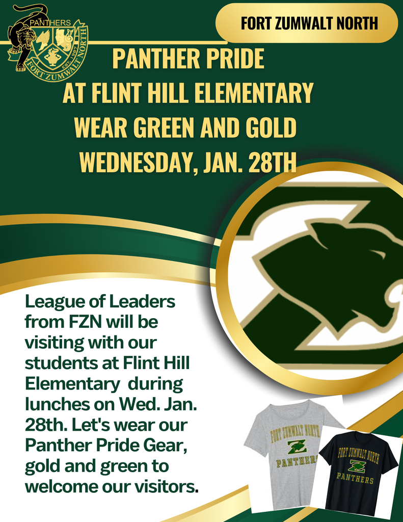Panther Pride- Wear Gold and Green 
