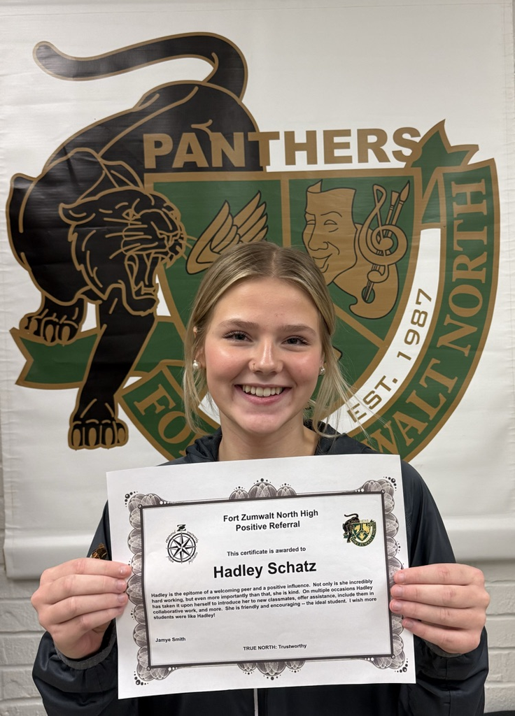 Hadley positive office referral!