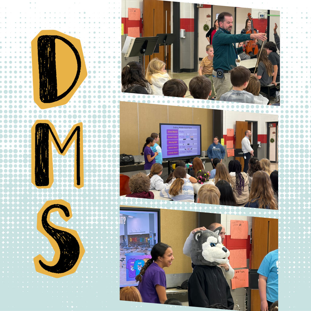 Student ambassadors visit elementary school with performing arts to speak to incoming 6th graders.