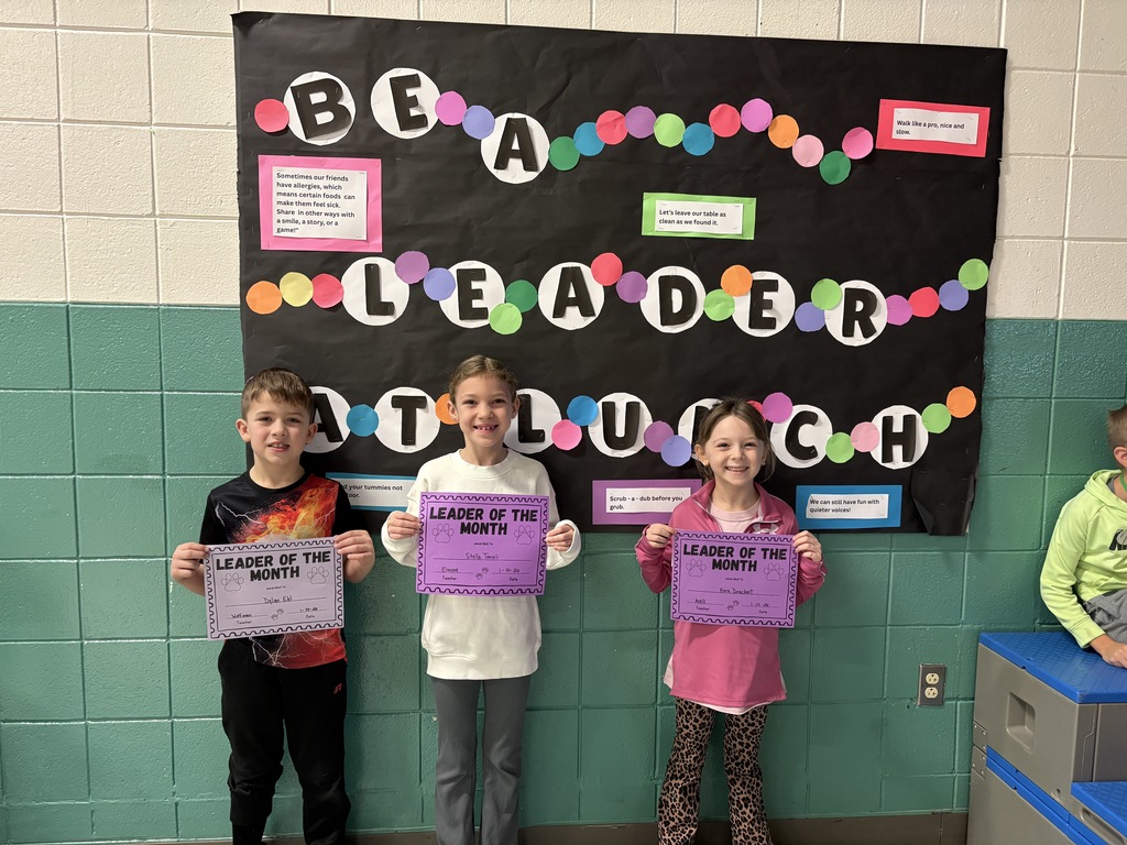 Our 1st-grade Leader of the Month