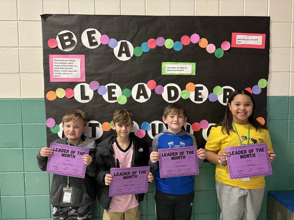 Our 3rd-grade Leader of the Month