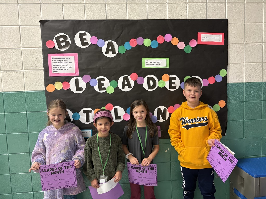 Our 2nd-grade Leader of the Month