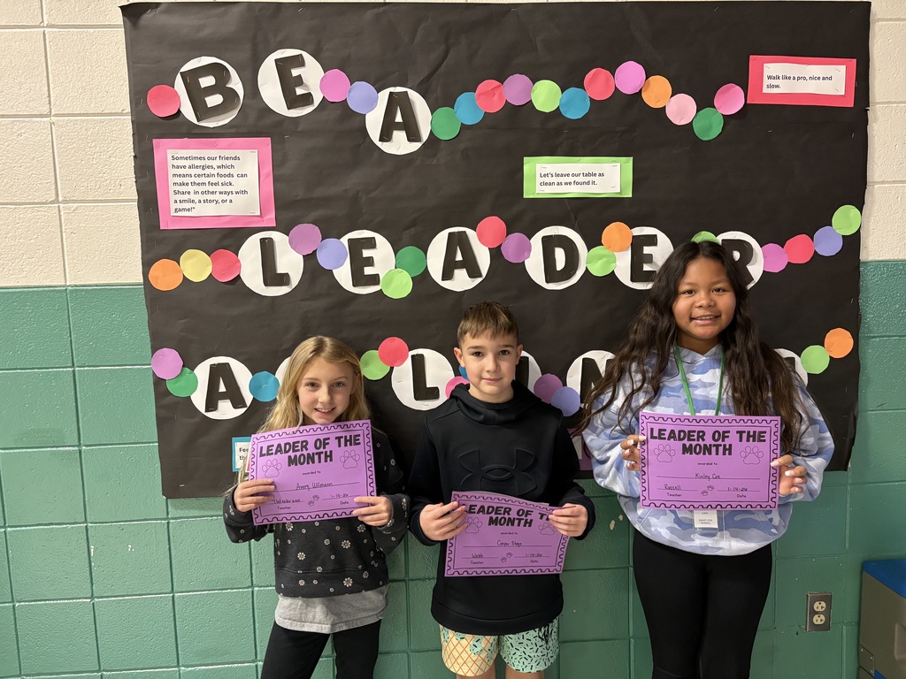 Our 4th-grade Leader of the Month
