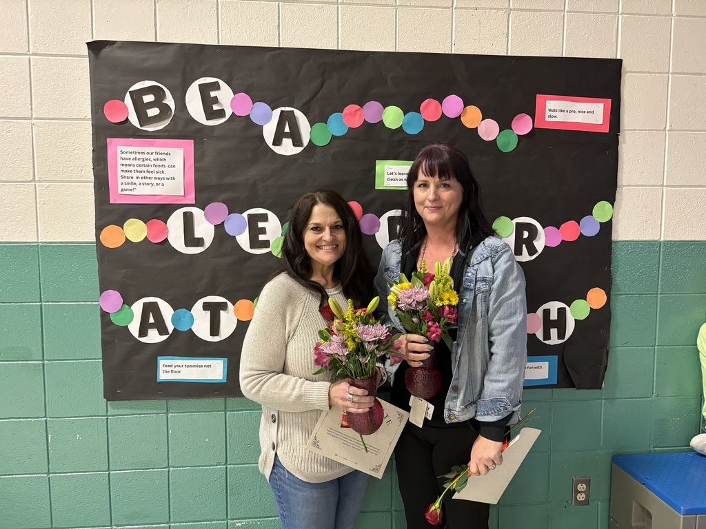 Staff Member of the Year,  Mrs. Chandler (on the left) and Educator of the Year, Mrs. Lockhart (on the right)