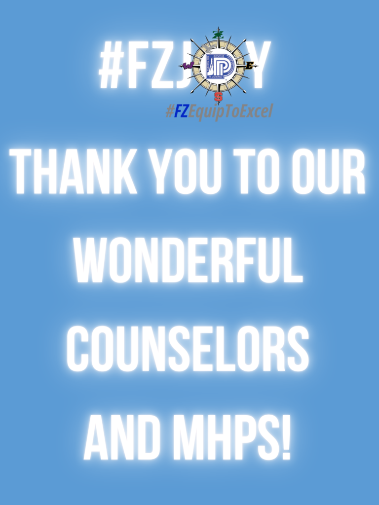 Thank you to our wonderful counselors and MHPs!