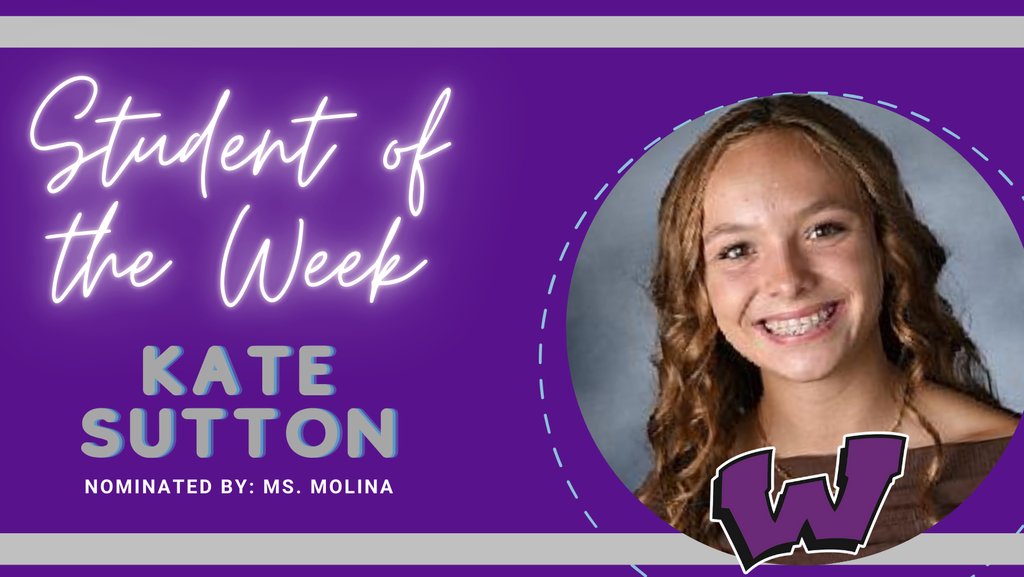Congratulations to our Students of the Week – Haylie Boeck, Kate Sutton and Sam Thomas!