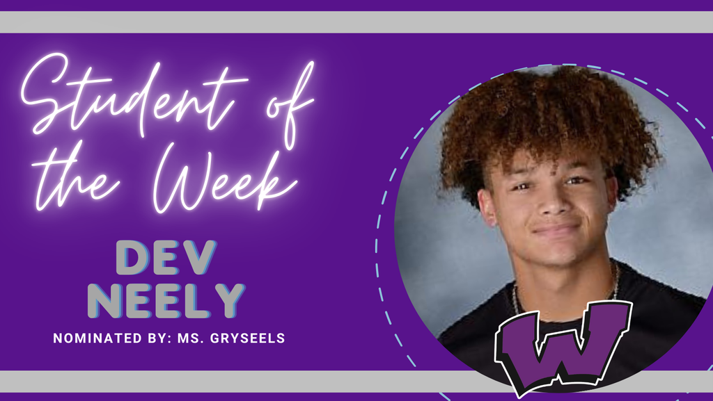 Congratulations to our Students of the Week – Jacob Dudenhoeffer, Dev Neely and Emma Zimmerman!