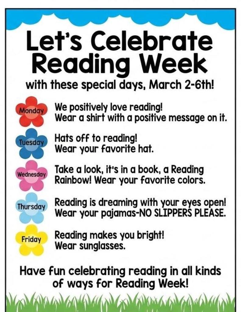 Reading Week Theme Days