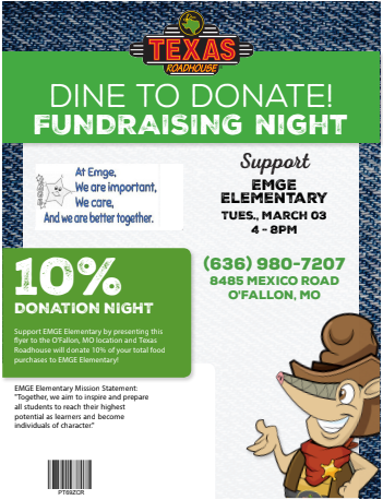 Emge 3/3 TX Roadhouse Flier