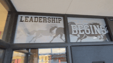 New SMS window displays at the main entrance.