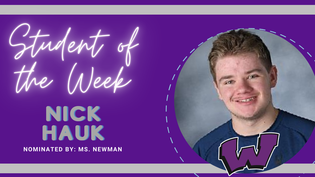 Congratulations to our Students of the Week – Tyler Bishop, Nick Hauk and Brielle Sontheimer!