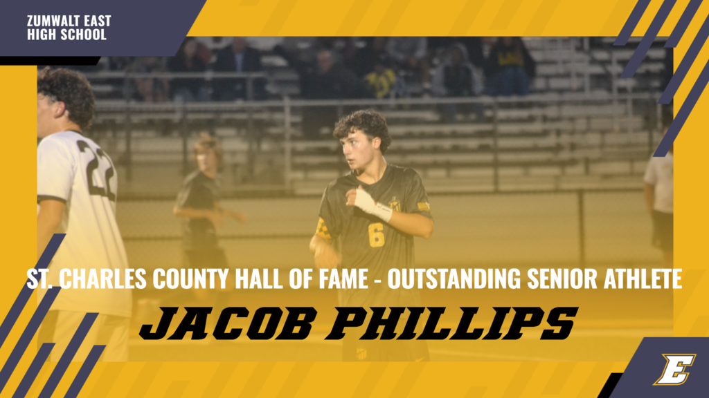 Jacob Phillips Outstanding Athlete Recognition Photo - Him focusing on a play against Howell North
