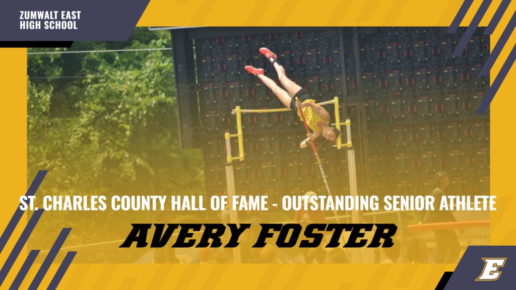 Avery Foster Senior Athlete Picture - her vaulting at state championships.