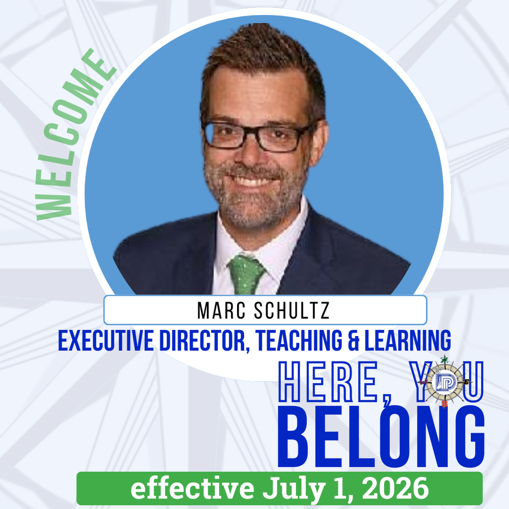 Welcome Marc Schultz, Exec. Director Teaching and Learning effective July 1