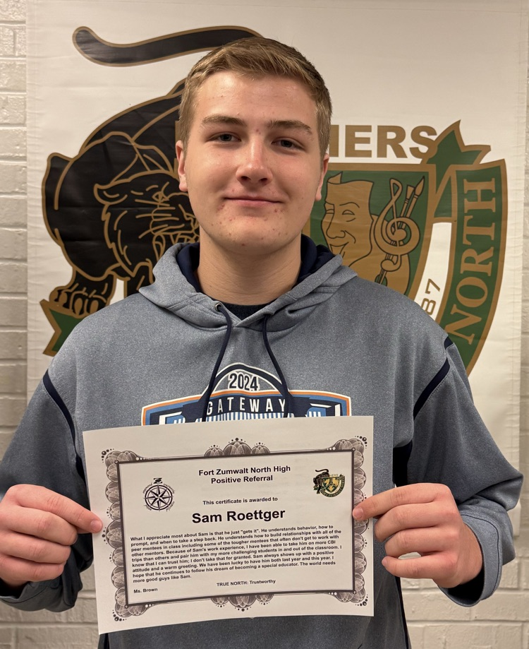 Sam positive office referral!