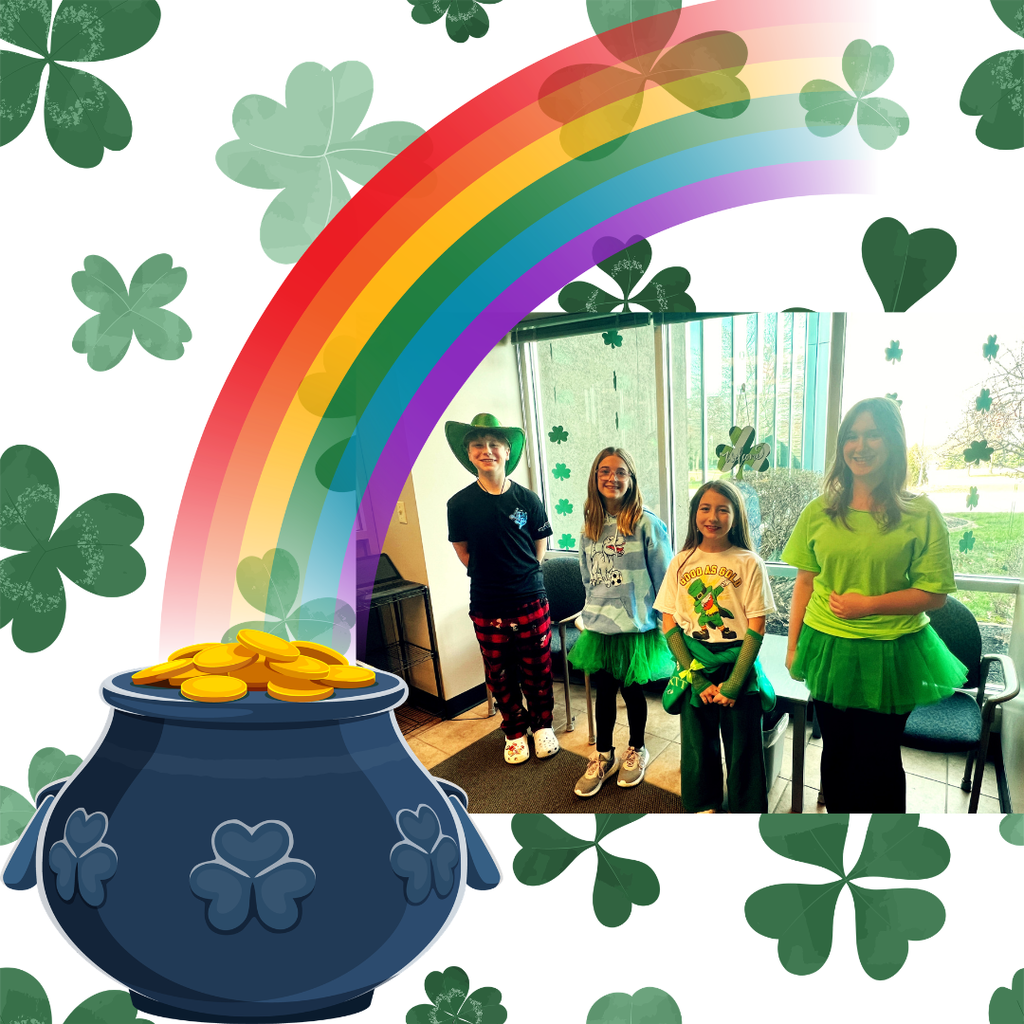 Students dressed up for St. Patrick's Day
