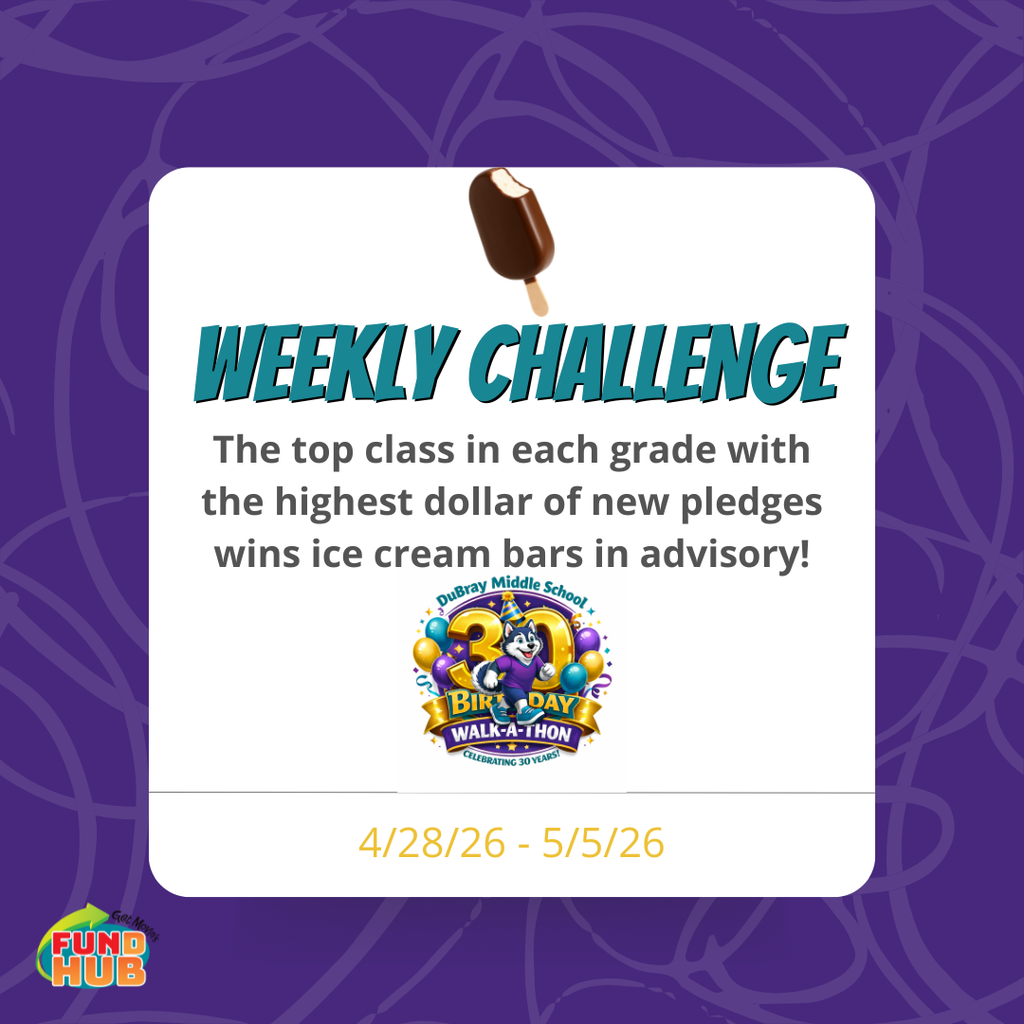 The top class in each grade with the highest dollar of new pledges wins ice cream bars in advisory