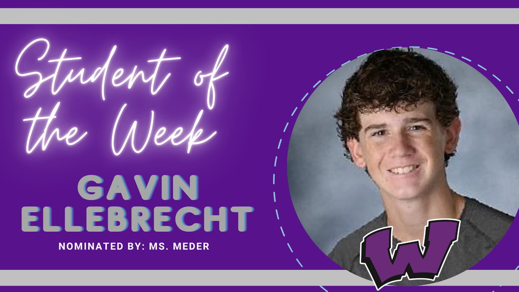 Congratulations to our Students of the Week – Gavin Ellebrecht, Evan Penrod and Grissel Valdez Valencia.