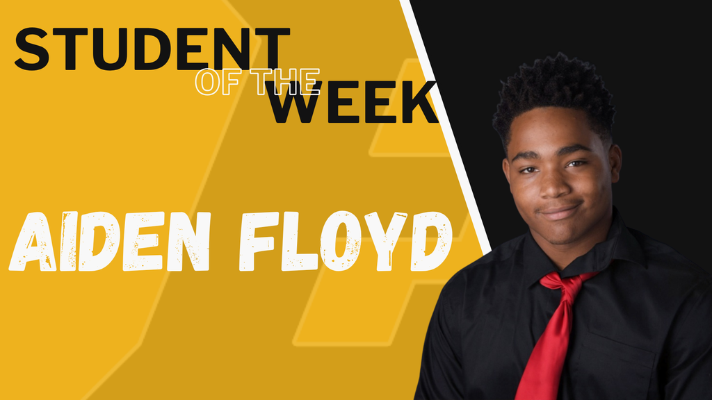 Student of the Week Aiden Floyd is pictured