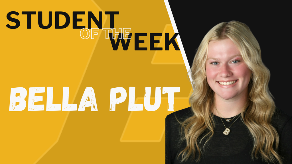 Student of the Week Bella Plut is pictured