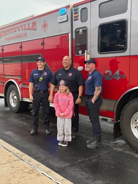 Firetruck Ride to School 
