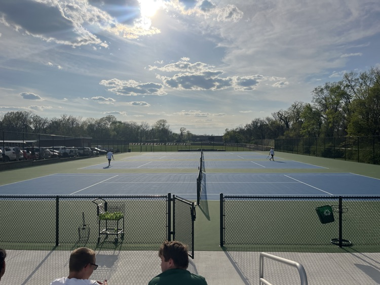 Lions battling the Panthers on the tennis courts