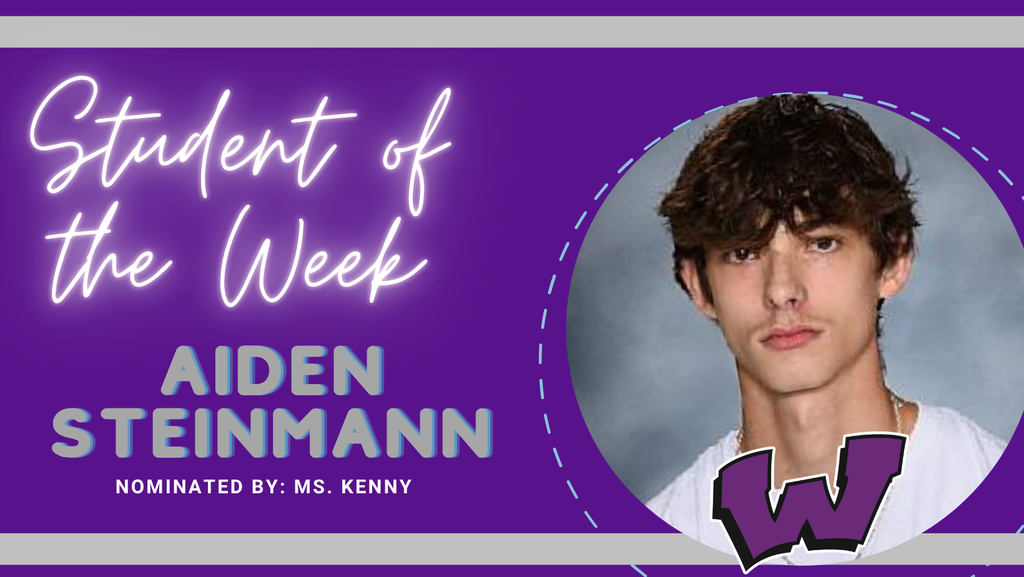 Congratulations to our Students of the Week – Aiden Steinmann and Savannah Vickers!