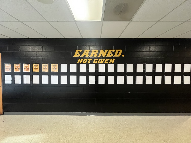 victory wall in our tunnel