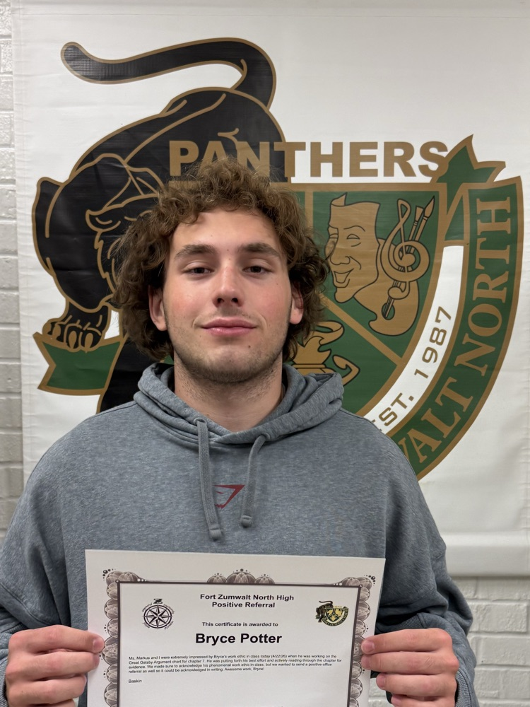 Bryce positive office referral!