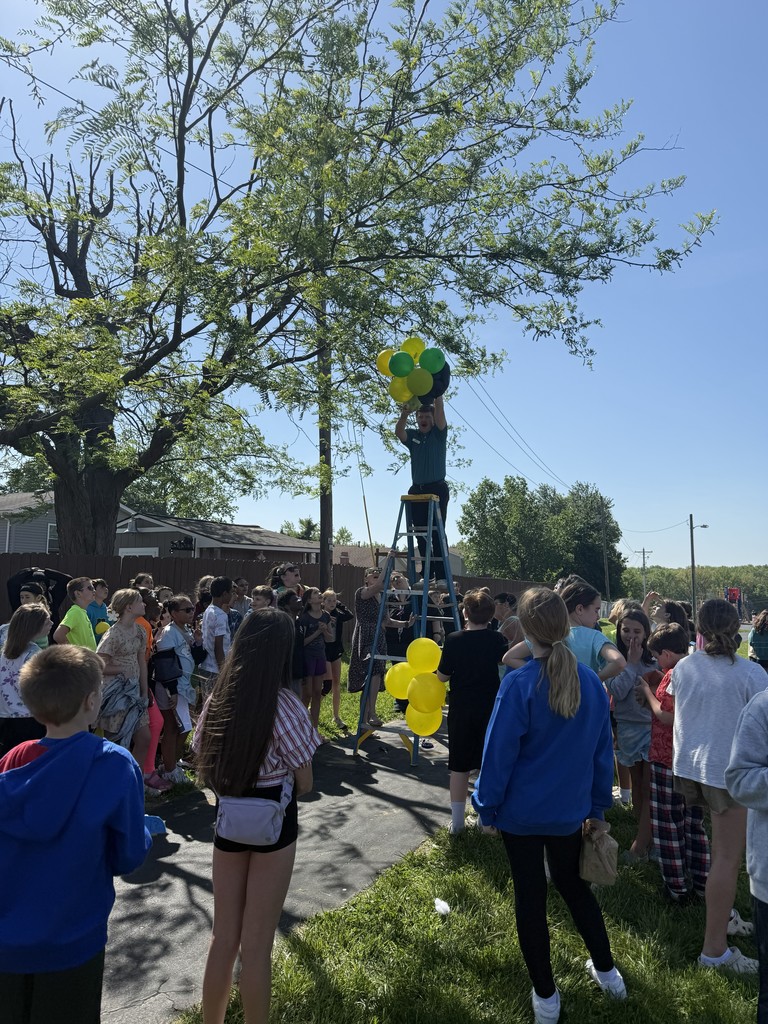 Teacher drops egg for an egg drop challenge