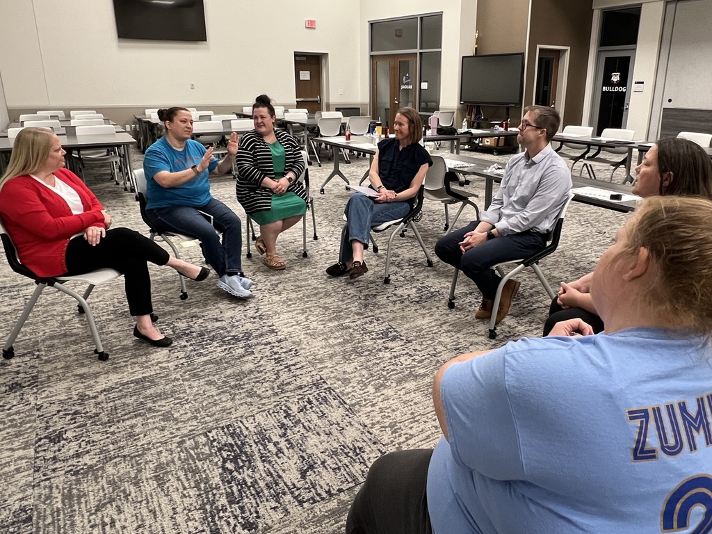 small group shares celebrations and goals