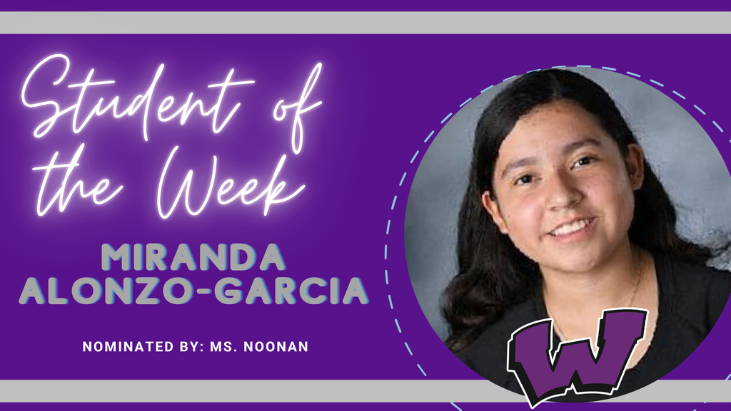 Congratulations to our final Students of the Week for the 2025-26 school year – Miranda Alonzo-Garcia and Isabella Bonavia!