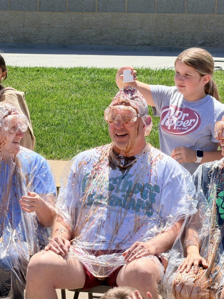 Mr. Simonds with all his sundae toppings!