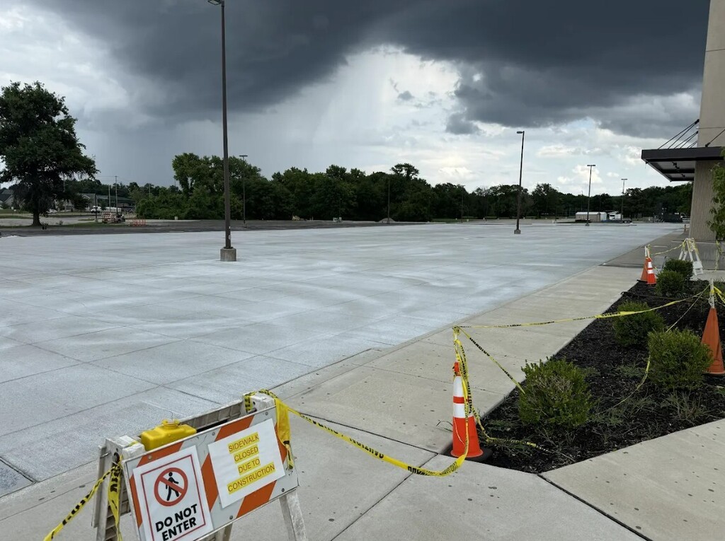 Parking lot resurfacing