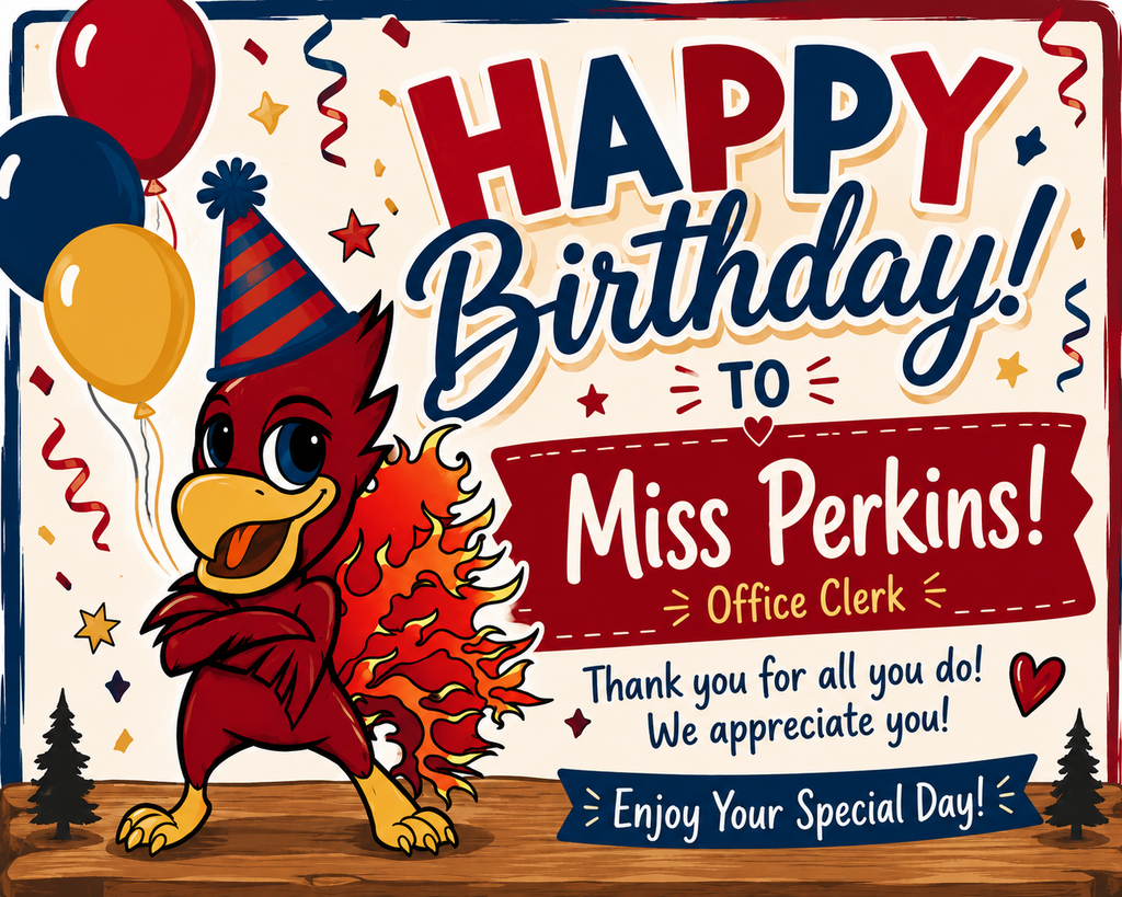 Happy Birthday Miss Perkins