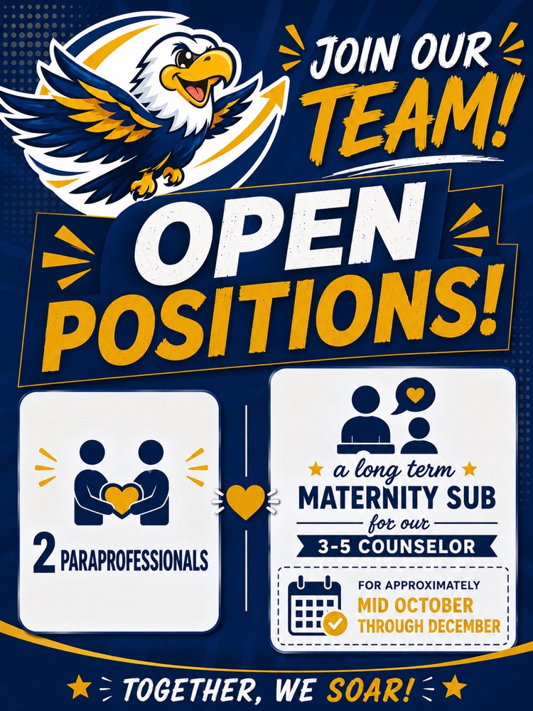 looking for 2 paras and a maternity leave counselor 
