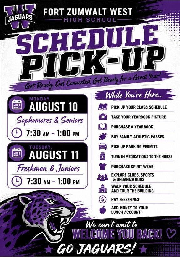 Schedule Pick-up and Picture day