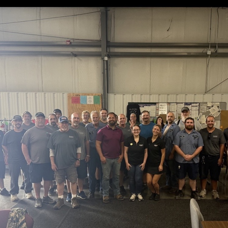 FZ Maintenance team and Drakes reps pose for pic