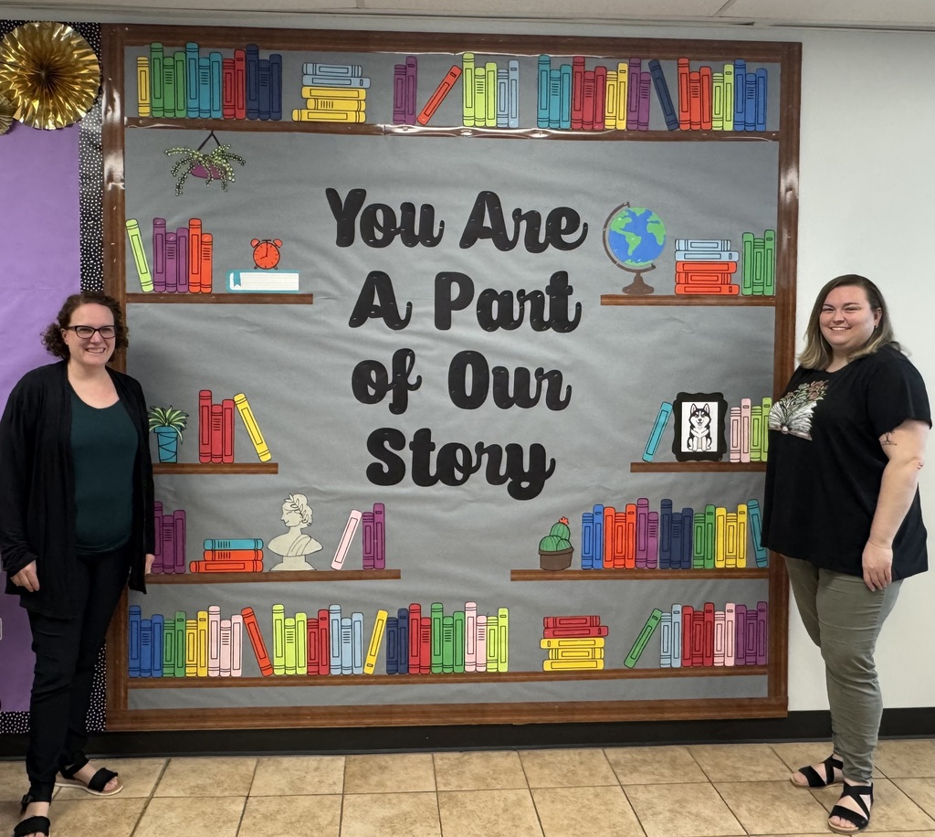 Book Shelf Bulletin Board "You are a part of our story"