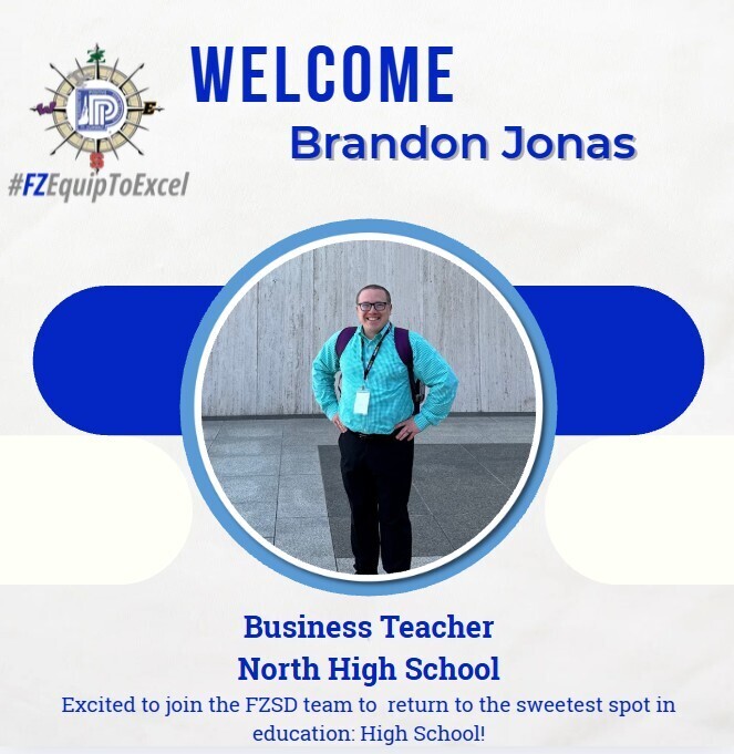 Brandon Jonas, new Business Teacher