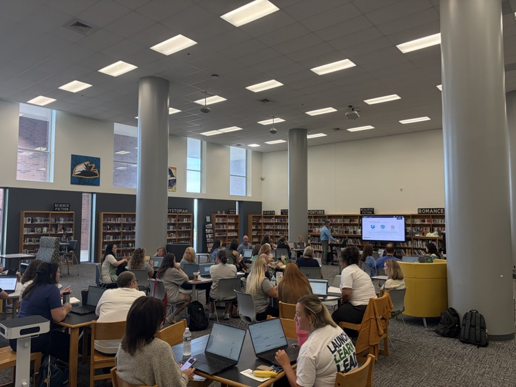 Our counseling team listening to Mr. Jennings and learning about Panorama  