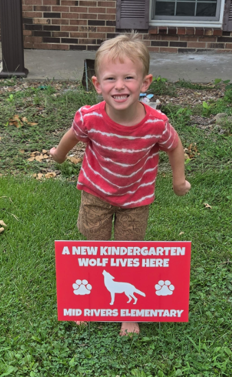 A New Kindergarten Wolf Lives Here- Mid Rivers Elementary