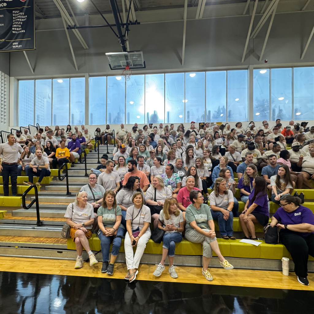 DMS section at pep rally