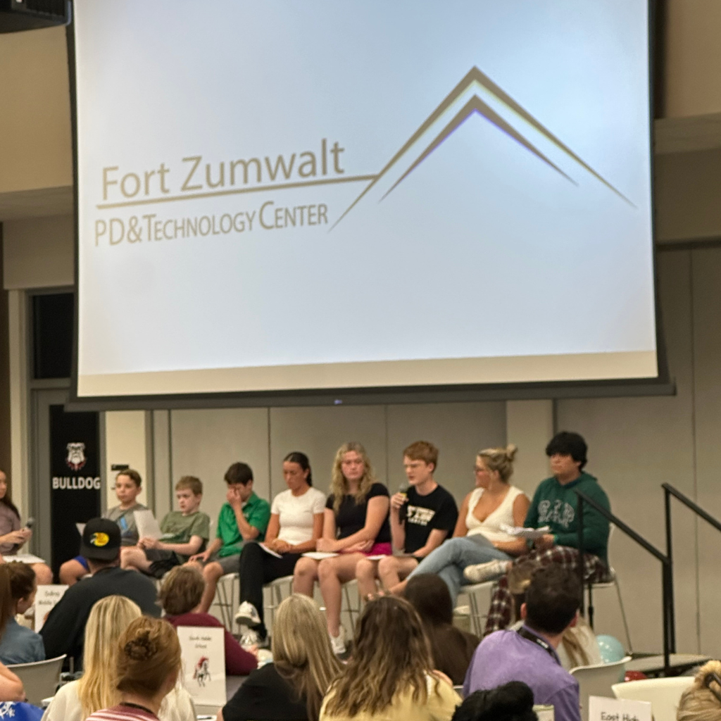 Grant P on panel at event